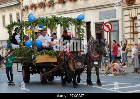 Beer Festival Parade in Karlovac/Kroatien Stockfoto