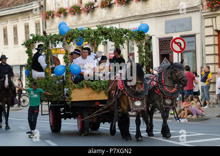 Beer Festival Parade in Karlovac/Kroatien Stockfoto