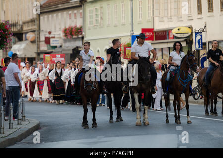 Beer Festival Parade in Karlovac/Kroatien Stockfoto