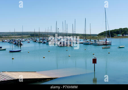 Urlaub auf der Insel des Weißen GROSSBRITANNIEN Stockfoto