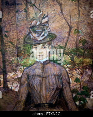 Henri de Toulouse-Lautrec - Portrait von Suzanne Valadon (1885) Stockfoto