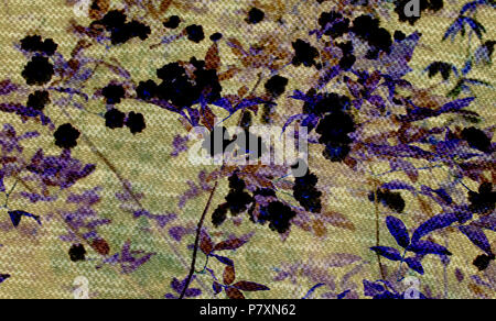 Digitale Kunst der romantischen Blumen/Flower pattern mit Photo Collage Technik gemacht. Stoff/Textil Textur verwendet wird. Stockfoto