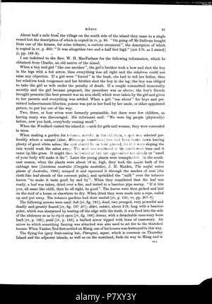 Englisch: Alfred C. Haddon: Berichte der Cambridge anthropologische Expedition nach Torres Straits-Vol 1, Allgemeine Ethnographie Extrakt von Datei: Haddon-Reports des Cambridge anthropologische Expedition nach Torres Straits-Vol 1 Allgemeine Ethnographie - ttu stc001 000031.pdf. 1935 182 Haddon-Reports des Cambridge anthropologische Expedition nach Torres Straits-Vol 1 Allgemeine Ethnographie - ttu stc001 000031 Seite 111 Bild 0001 Stockfoto