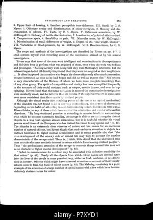 Englisch: Alfred C. Haddon: Berichte der Cambridge anthropologische Expedition nach Torres Straits-Vol 1, Allgemeine Ethnographie Extrakt von Datei: Haddon-Reports des Cambridge anthropologische Expedition nach Torres Straits-Vol 1 Allgemeine Ethnographie - ttu stc001 000031.pdf. 1935 183 Haddon-Reports des Cambridge anthropologische Expedition nach Torres Straits-Vol 1 Allgemeine Ethnographie - ttu stc001 000031 Seite 305 Bild 0001 Stockfoto