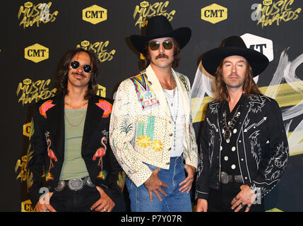 2018 CMT Music Awards Liebe aus dem Bridgestone Arena in Nashville, TN Mit: Midland Wo: Nashville, Tennessee, United States Wann: 06 Jun 2018 Credit: Judy Eddy/WENN.com Stockfoto