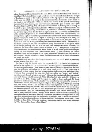 179 Haddon-Reports des Cambridge anthropologische Expedition nach Torres Straits-Vol 1 Allgemeine Ethnographie - p030 Stockfoto