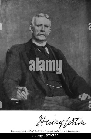 Sir Henry John stedman Baumwolle, KCSI (13. September 1845 - vom 22. Oktober 1915). 1911 191 Henry Cotton Stockfoto