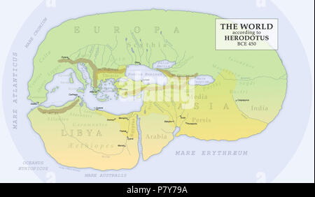 Weltkarte Von Herodot Stockfotografie - Alamy Weltkarte Von Herodot Stockfotografie - Alamy