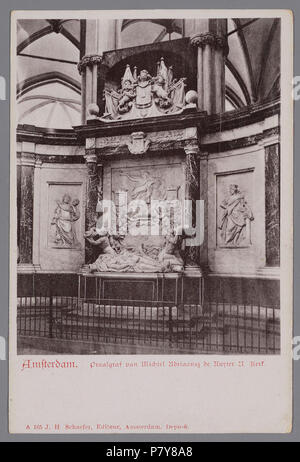 Deutsch: Beschreibung Adriaans Praalgraf van Michiel De Ruyter, Nieuwe Kerk Documenttype prentbriefkaart Vervaardiger Schaefer, J.H. (Uitgever) Collectie Collectie Stadsarchief Amsterdam: prentbriefkaarten Datering 1920 Geografische naam Damm Gebouw Nieuwe Kerk Inventarissen Http://archief.amsterdam/archief/10137/357 Afbeeldingsbestand 010137000643 erzeugt mit Dememorixer. 1920 211 J.H. Schaefer, Afb 010137000643 Stockfoto
