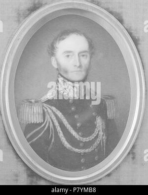 English: Jubal Anderson frühen gemalt als Miniatur 10 x 7,6 cm. 1847-48 Der sitter (1816-1894) war Rechtsanwalt und zum Zeitpunkt dieses Portrait wurde gemacht, ein Major der ein Regiment von Virginia volunteers im mexikanischen Krieg. 223 Jubal Anderson Anfang 1847-48 Stockfoto