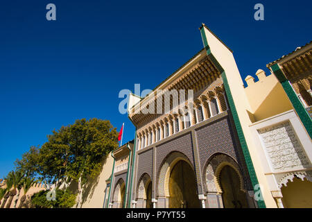 Dar al-Makhzen oder Dar el-Makhzen Royal Palace in Fez, Marokko Stockfoto