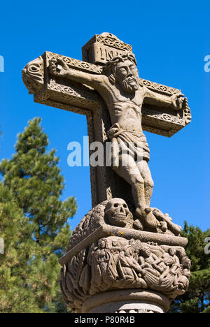 Cruz De Tejeda - steinernes Kreuz Kennzeichnung Zentrum der Insel. Stockfoto