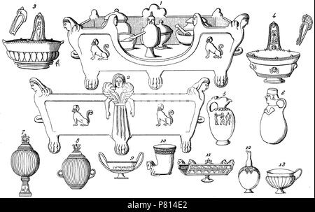 Italiano: Immagine dal libro Storia degli Antichi popoli Italiani. 1836 357 Storia degli antichi Popoli italiani - Vol. I p453 Stockfoto