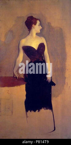 Englisch: Studie für Madame X. Zwischen 1883 und 1884 358 Studie Frau X Sargent Stockfoto
