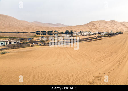 Badain Jaran Wüste, Innere Mongolei, China. Stockfoto