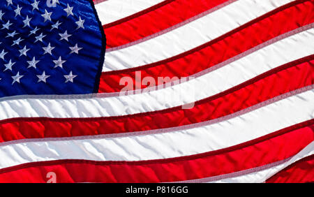 Amerikanische Flagge im wind Stockfoto