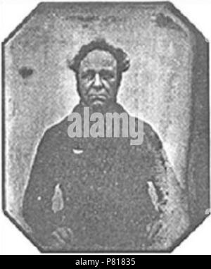 Englisch: Älteste erhaltene Polizeifoto (Belgien, 1843). 1843 3 1843-mug-shot Stockfoto