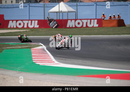 50 Eugene Laverty IRL Aprilia RSV 4 RF Milwaukee Aprilia während der MOTUL FIM Superbike Meisterschaft - Italienische Runde Superpole Rennen während der World Superbikes-Stromkreis PIRELLI Riviera di Rimini rund, 6. - 8. Juli 2018 in Misano, Italien. Quelle: Fabio Averna/Pacific Press/Alamy leben Nachrichten Stockfoto