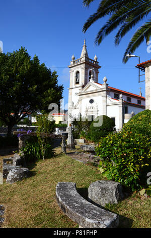 Igreja Matriz Pfarrkirche, Vila Praia de Ancora, Provinz Minho, Nordportugal Stockfoto