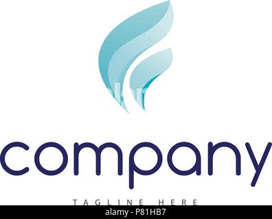 Kühlen wind Logo Stock Vektor