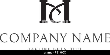 MC schreiben Logo Stock Vektor