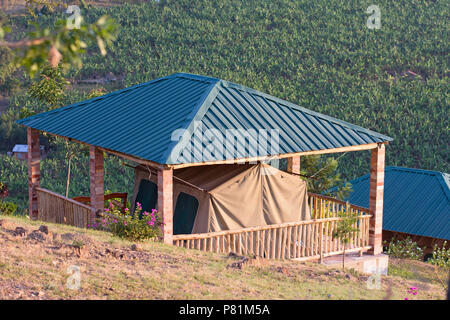 Eagle's Nest, Tented Camp am Lake Mburo, Safari Lodge, Resort, Uganda, Ostafrika Stockfoto