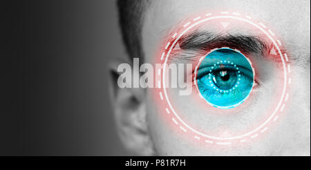 High Tech biometrischen Scan Stockfoto