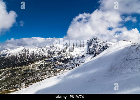 Ridge in den Bergen der Hohen Tatra in Polen in der Nähe der Stadt Zakopane Stockfoto