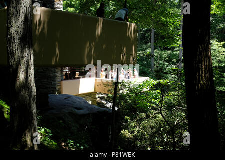 Das Haus in der Fallingwater in Pennsylvania Stockfoto