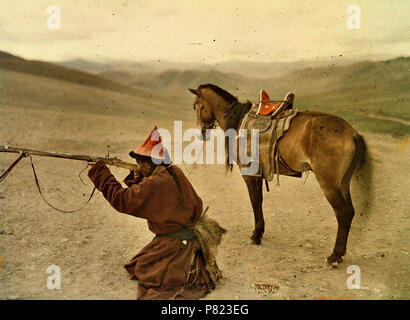 1913 Fran ais Chasseur Mongolen Umgebung d Ourga Mongolie