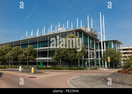 Aufbau einer an der Sunbury Business Park Büros von BP PLC, Sunbury Business Park, Sunbury on Thames. Middlesex. UK. (99) Stockfoto