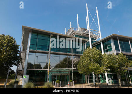 Aufbau einer an der Sunbury Business Park Büros von BP PLC, Sunbury Business Park, Sunbury on Thames. Middlesex. UK. (99) Stockfoto