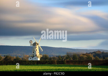 Llancayo Windmühle in die Usk Tal in Wales. Stockfoto