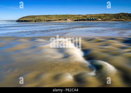 Strand in Perranporth Cornwall. Stockfoto