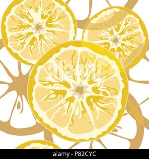 Nahtlose citrus Muster Stock Vektor