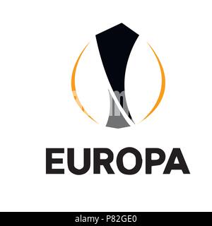 Belohnung, Europa, Logo, Beschriftung auf weißem Hintergrund Stock Vektor