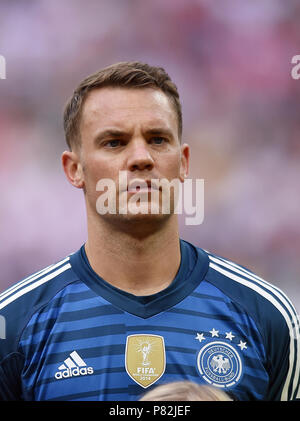 Moskau, Russland - Juni 17: Manuel Neuer von Deutschland während der FIFA WM 2018 Russland Gruppe F Match zwischen Deutschland und Mexiko an Luzhniki Stadion am 17. Juni 2018 in Moskau, Russland. (Foto von Lukasz Laskowski/PressFocus/MB Medien) Stockfoto