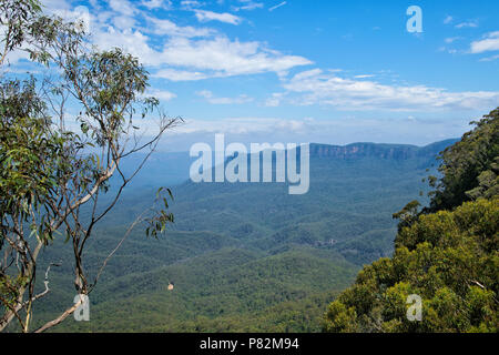 Jamison Valley in den Blue Mountains in Australien Stockfoto