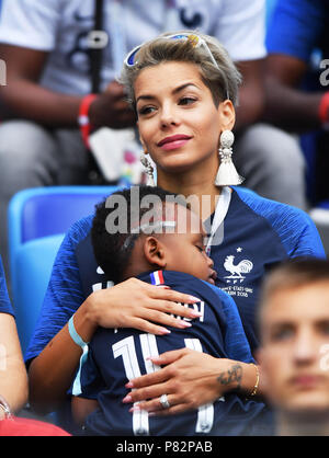 Nischnij Nowgorod, Russland - Juli 06: Isabelle Matuidi während der FIFA WM 2018 Russland Viertel Finale zwischen Uruguay und Frankreich in Nizhny Novgorod Stadion am 6. Juli 2018 in Nischni Nowgorod, Russland. (Foto von Lukasz Laskowski/PressFocus/MB Medien) Stockfoto