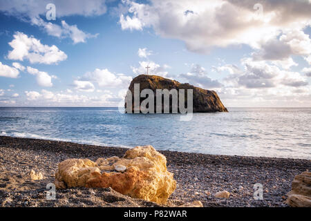 St. George's Rock, Jasper, Strand, Kap Fiolent, Balaklawa Bezirk, Sewastopol, Republik Krim Stockfoto