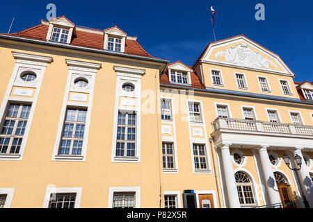 Marienwerder Rathaus. Marienwerder, Pommern, Polen. Stockfoto