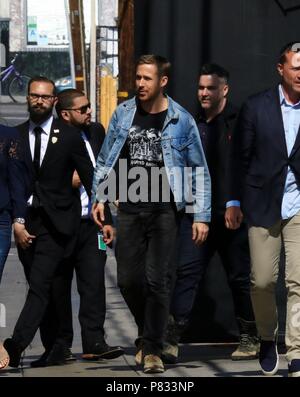 Ryan Gosling kommt an der "Jimmy Kimmel Live!" Studio mit: Ryan Gosling, Wo: Hollywood, California, United States Wann: 08 Jun 2018 Credit: WENN.com Stockfoto