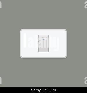 Elektronischer Schalter auf Hintergrund isoliert. Vector Illustration Stock Vektor