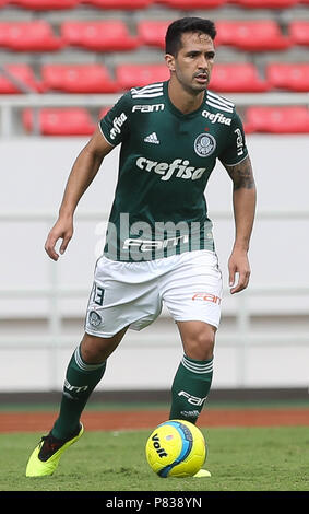 San Jose, Estados Unidos. 08 Juli, 2018. Luan, von SE Palmeiras, gegen die D Alajuelense Liga Team bei einem Freundschaftsspiel an der Costa Rica National Stadium in der Stadt San Jose. Credit: Cesar Greco/FotoArena/Alamy leben Nachrichten Stockfoto