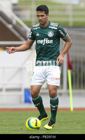 San Jose, Estados Unidos. 08 Juli, 2018. Luan, von SE Palmeiras, gegen die D Alajuelense Liga Team bei einem Freundschaftsspiel an der Costa Rica National Stadium in der Stadt San Jose. Credit: Cesar Greco/FotoArena/Alamy leben Nachrichten Stockfoto