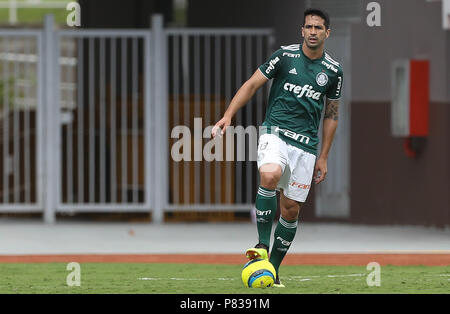 San Jose, Estados Unidos. 08 Juli, 2018. Luan, von SE Palmeiras, gegen die D Alajuelense Liga Team bei einem Freundschaftsspiel an der Costa Rica National Stadium in der Stadt San Jose. Credit: Cesar Greco/FotoArena/Alamy leben Nachrichten Stockfoto