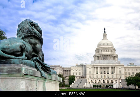 Das Kapitol, den Senat und das Repräsentantenhaus auf der National Mall in Washington, DC. Stockfoto