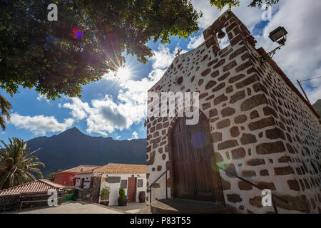 Kirche in Masca Dorf die meistbesuchte Touristenattraktion von Teneriffa, Spanien Stockfoto