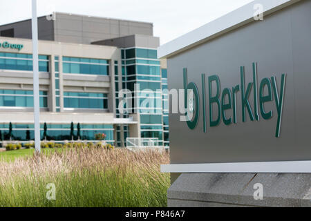 Ein logo Zeichen außerhalb des Hauptquartiers der Kontinentalen westlichen Gruppe, eine Abteilung der W. R. Berkley Corporation, Urbandale, Iowa, wurde am 30. Juni Stockfoto