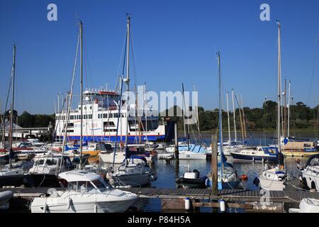 Fluss Lymington Lymington, Hampshire, Großbritannien Stockfoto